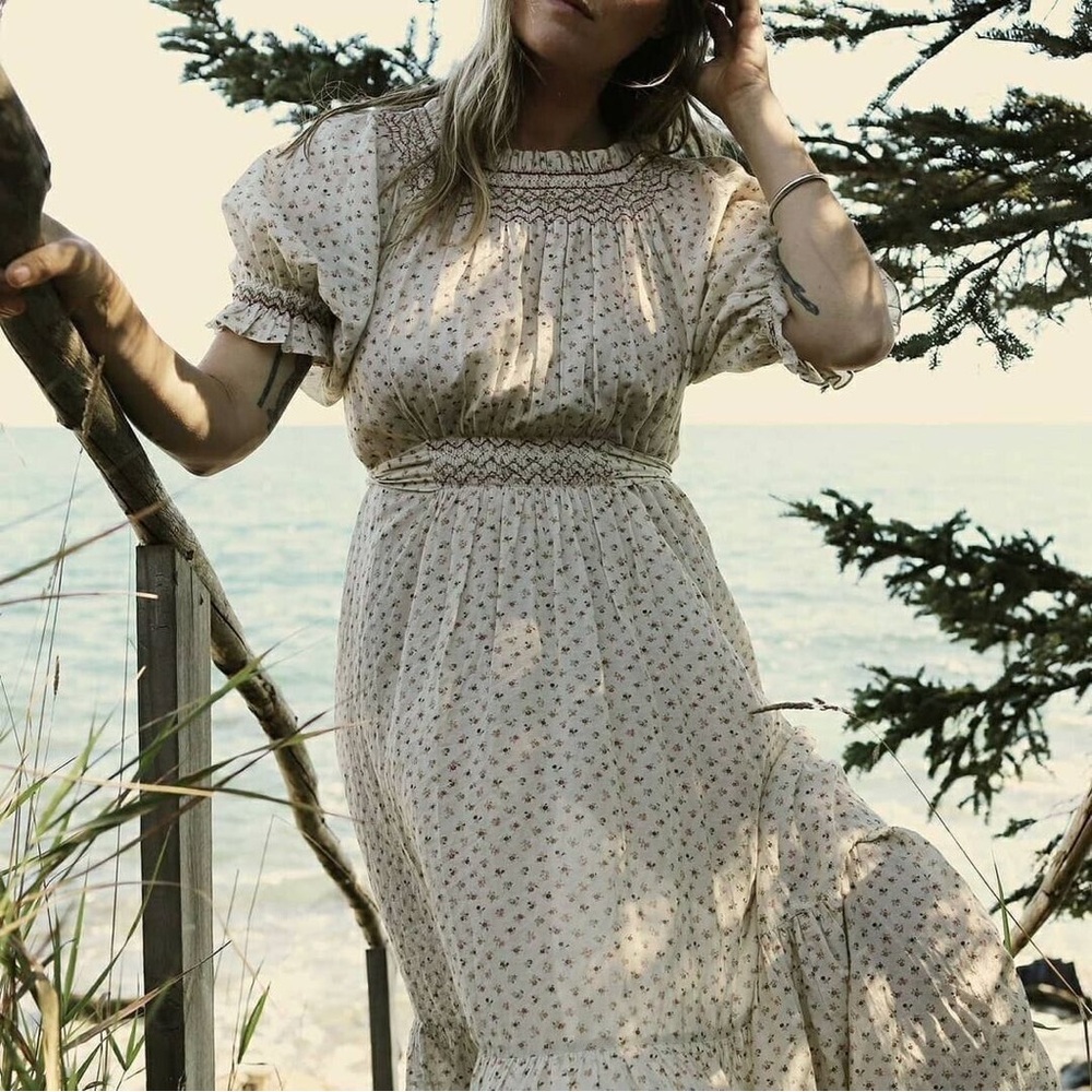 Floral Cream Dress